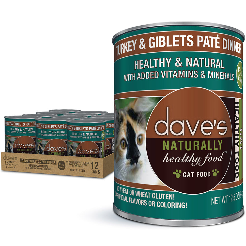 Naturally Healthy Turkey Giblets Pat Dinner 12.5 oz Dave s