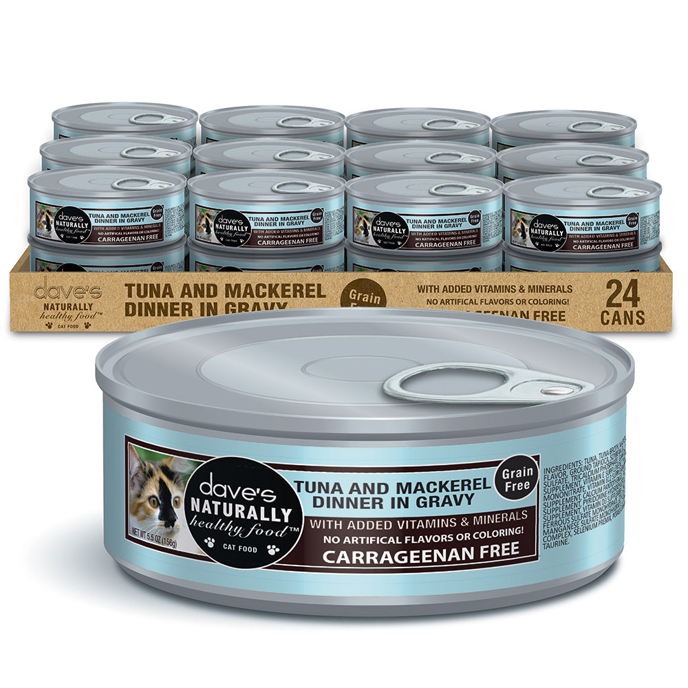 Naturally Healthy Grain Free Grilled Tuna & Mackerel Dinner In Gravy / 5.5 oz