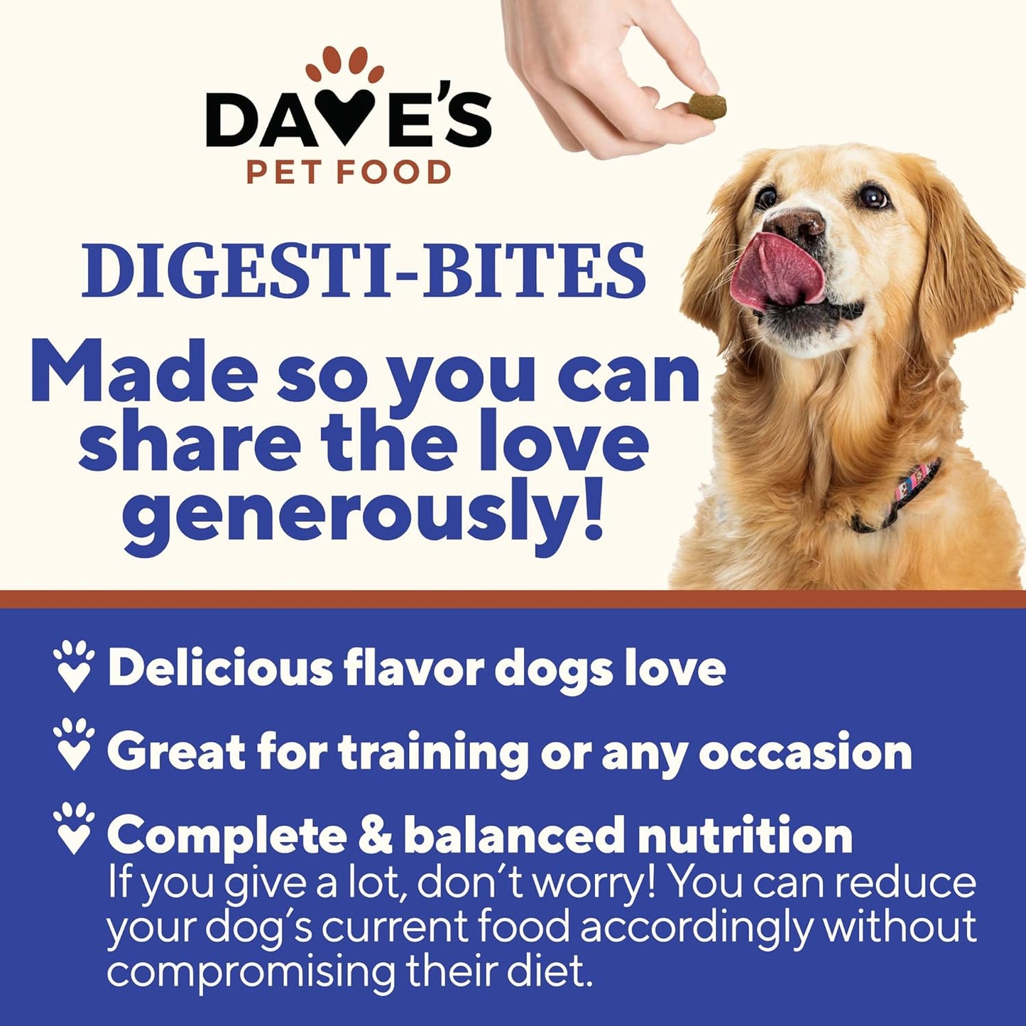 Dave's Digesti-Bites Beef, Rice & Pumpkin Dog Treats /4 oz