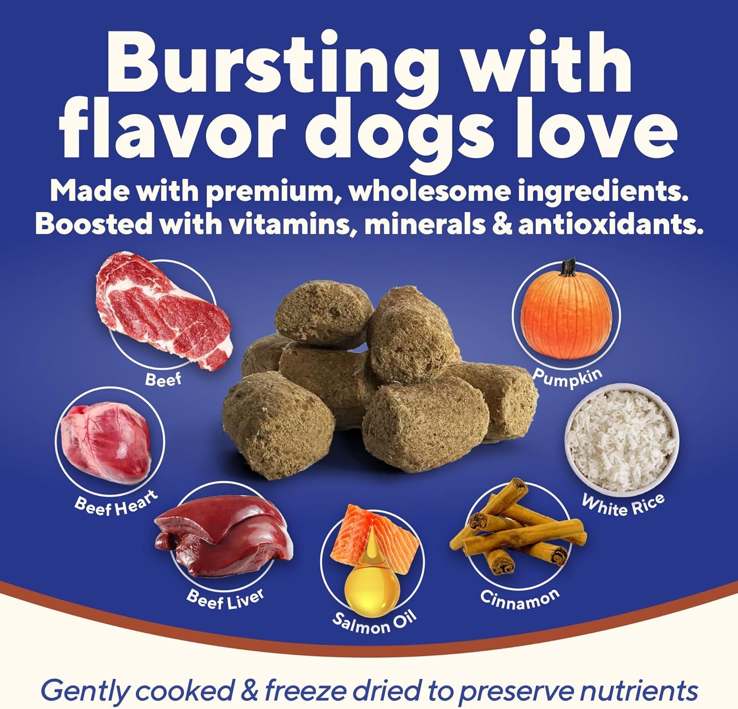 Dave's Digesti-Bites Beef, Rice & Pumpkin Dog Treats /4 oz