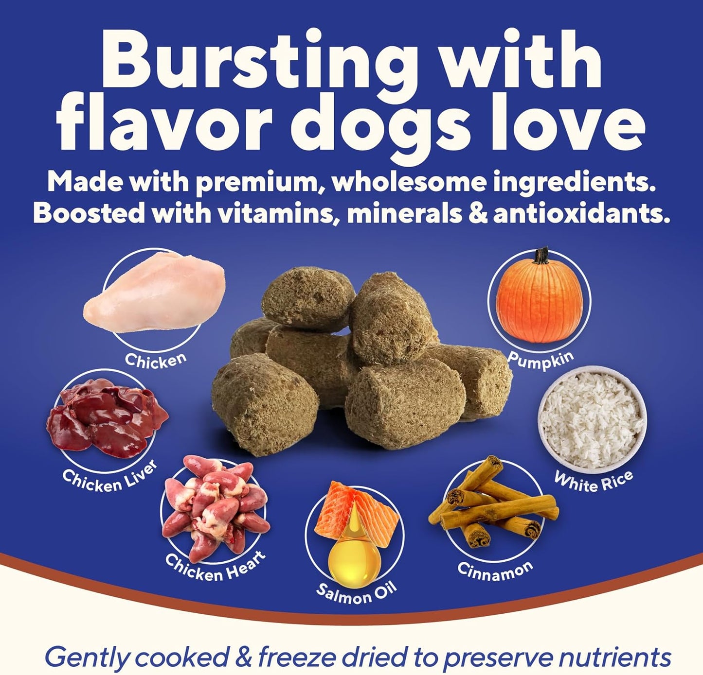 Dave's Digesti-Bites Chicken, Rice & Pumpkin Dog Treats /4 oz