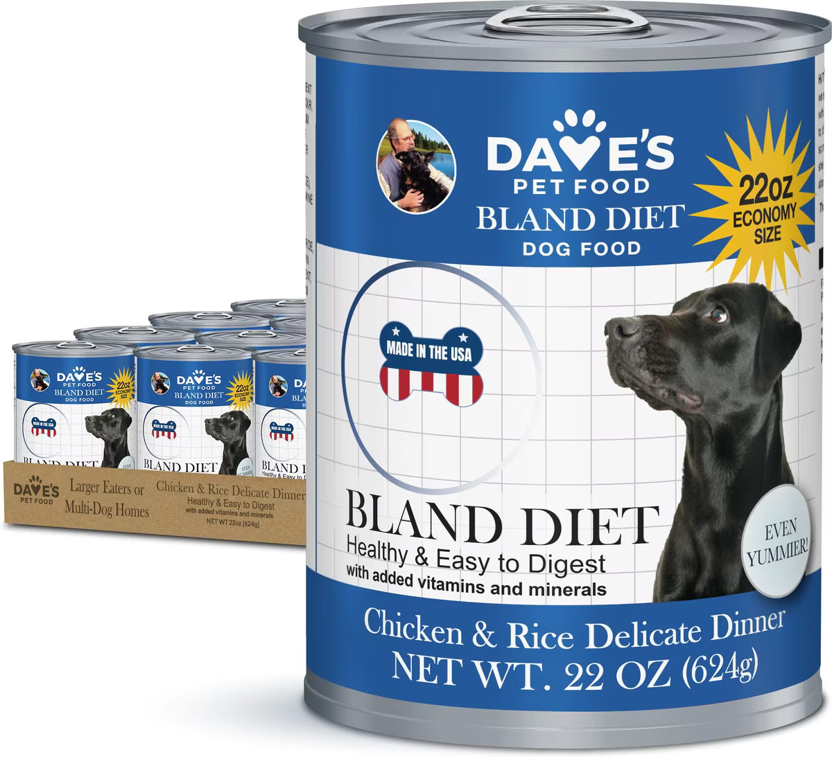 ドッグフード Ricky Restricted Diet Bland for Dogs – Chicken and Rice / 22 oz – Dave's
