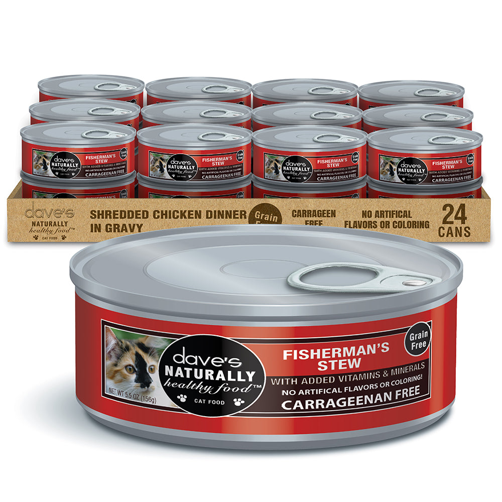 Naturally Healthy Grain Free Shredded Fisherman's Stew / 5.5 oz