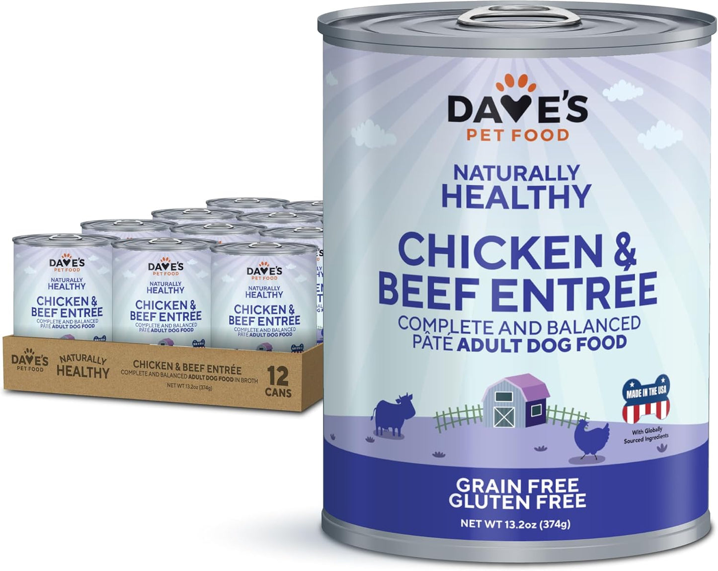 Naturally Healthy Chicken & Beef Entrée For Dogs / 13.2 oz