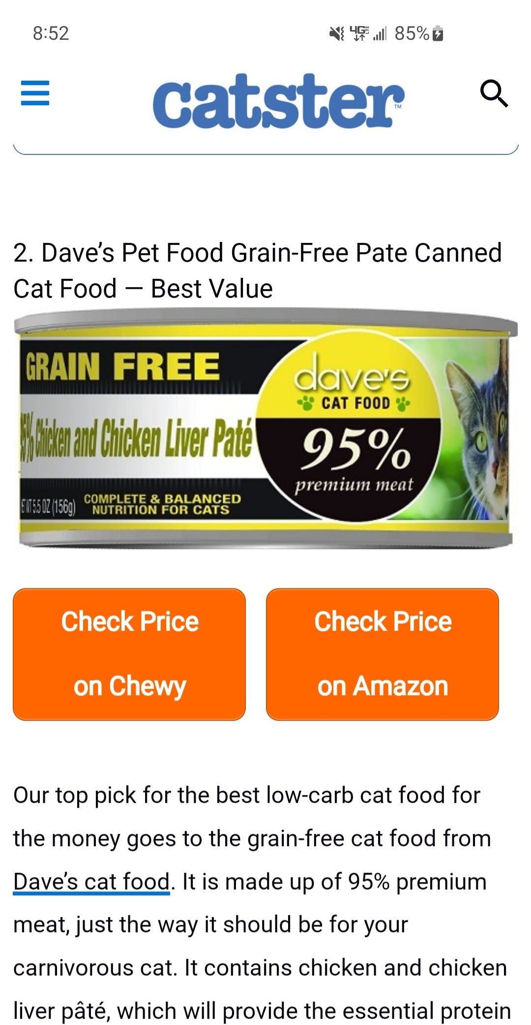 Naturally Healthy 95% Chicken & Chicken Liver Paté / 5.5 oz