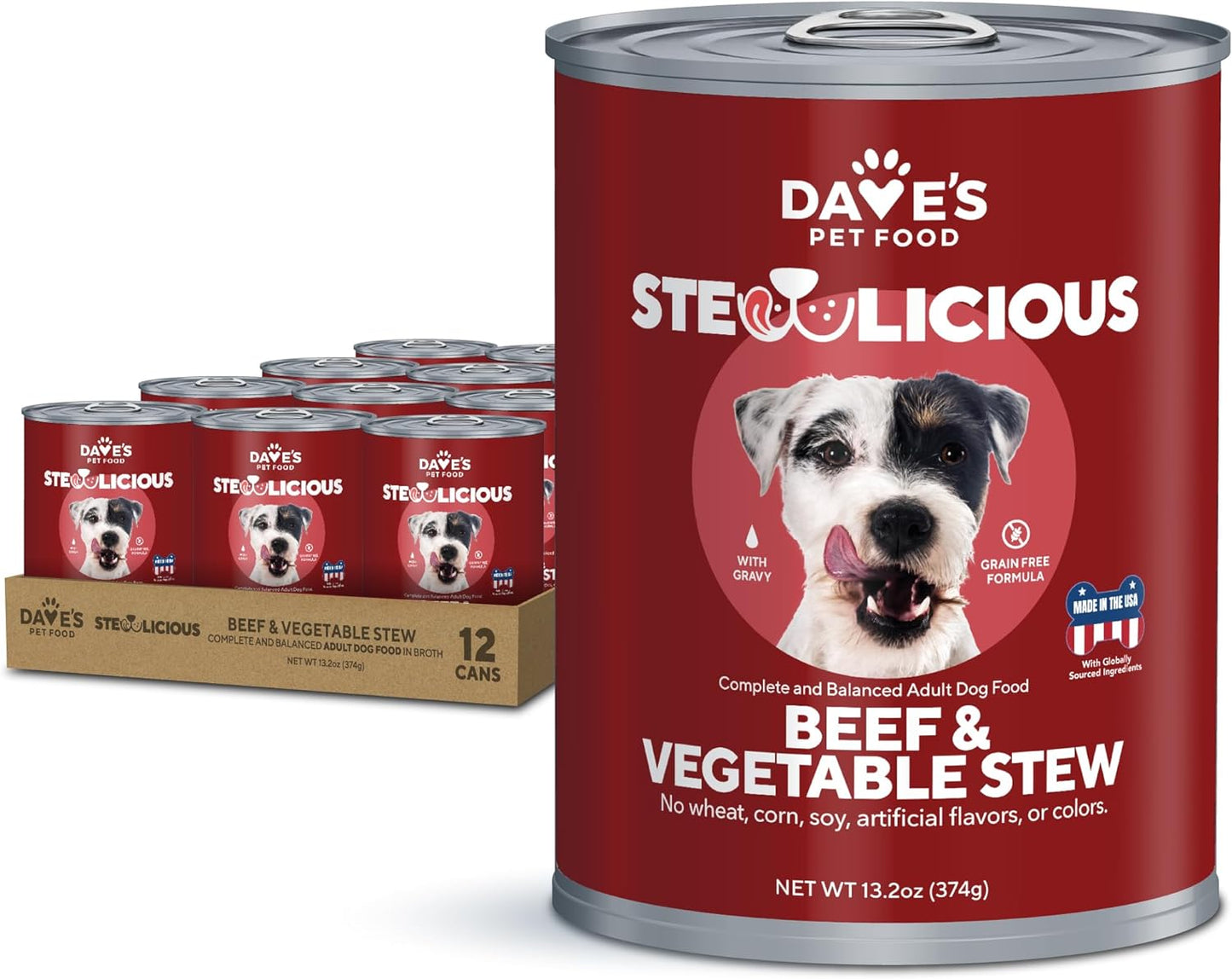 Stewlicious Beef & Vegetable Stew For Dogs / 13.2 oz