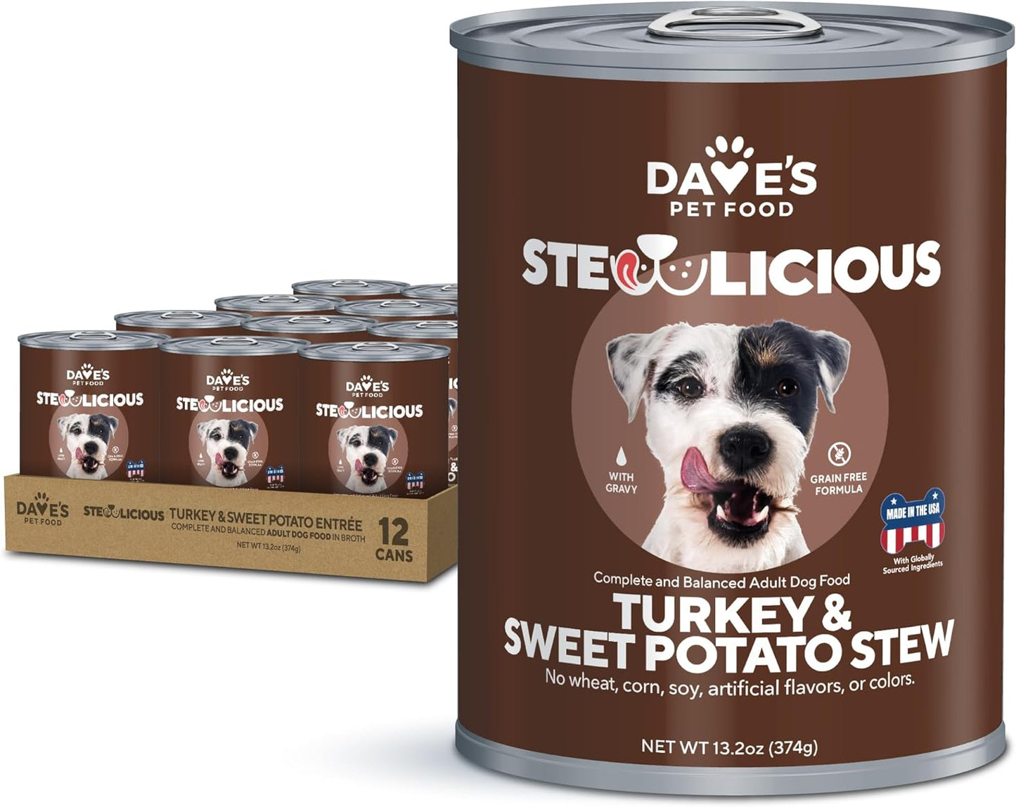 Stewlicious Turkey & Sweet Potato Stew For Dogs / 13.2 oz