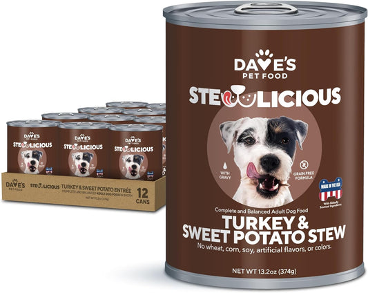 Stewlicious Turkey & Sweet Potato Stew For Dogs / 13.2 oz