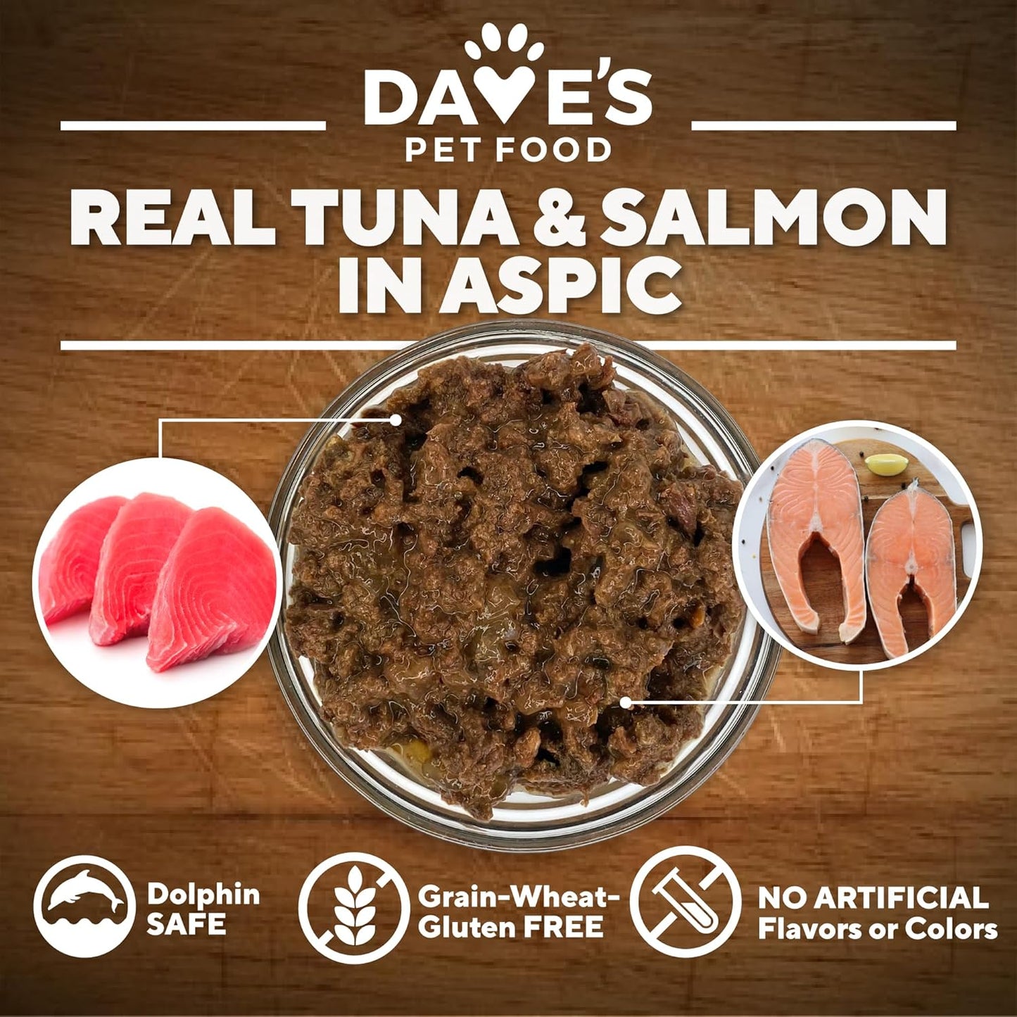 Naturally Healthy Grain Free Tuna & Salmon Dinner in Aspic /13 oz