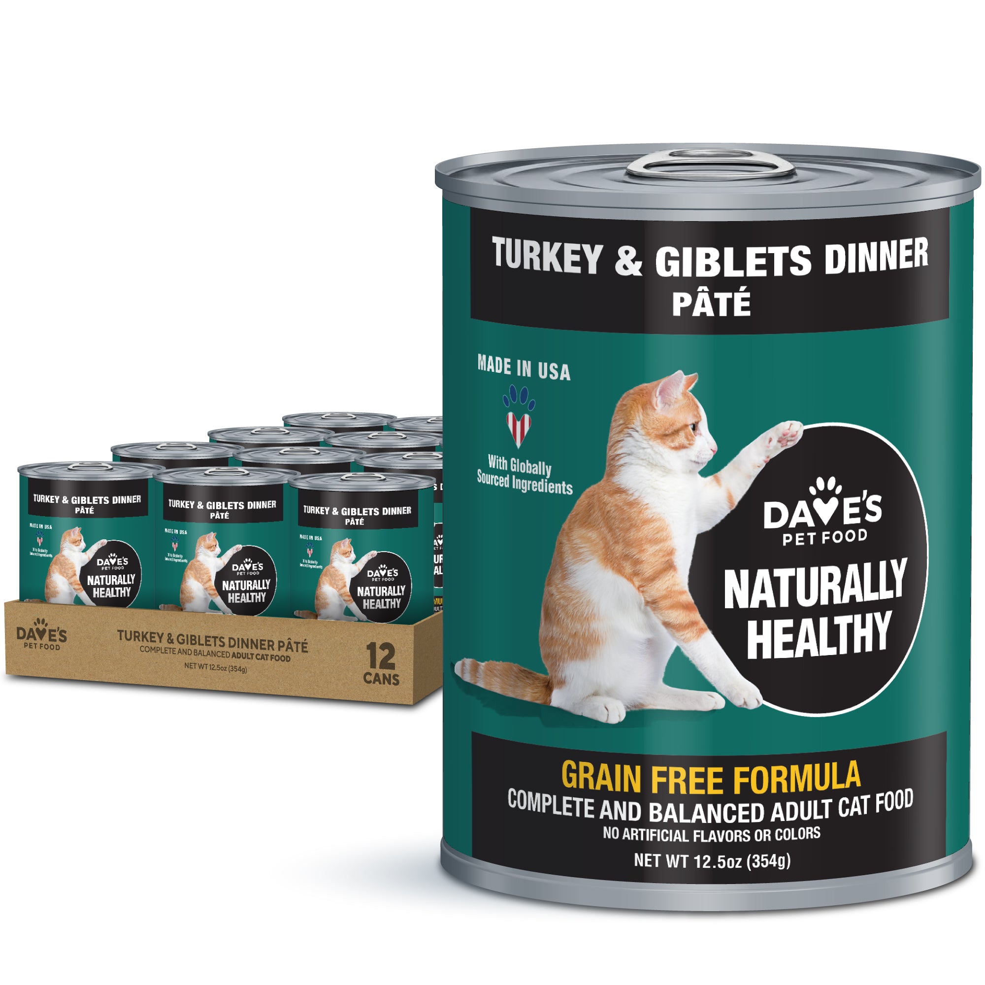 Grablets Naturally Healthy Turkey & Giblets Dinner Paté / 12.5 oz – Dave's Pet Food