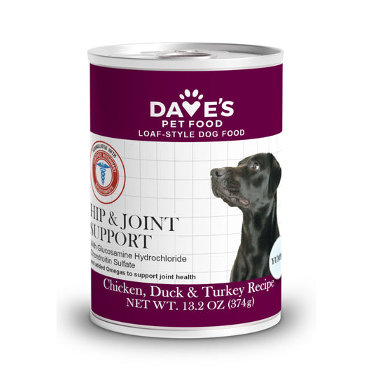 Dave's Restricted Hip & Joint Support, Chicken, Duck, & Turkey Recipe for Dogs / 13.2 oz