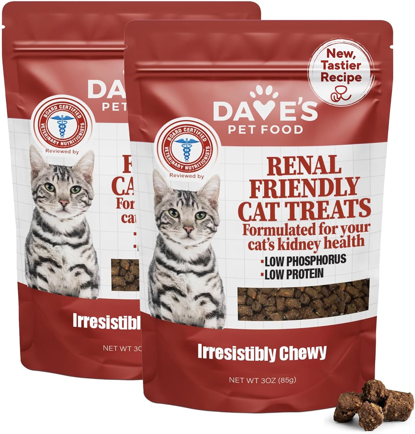 Dave's Kidney-Friendly Semi-Moist Cat Treats /3oz