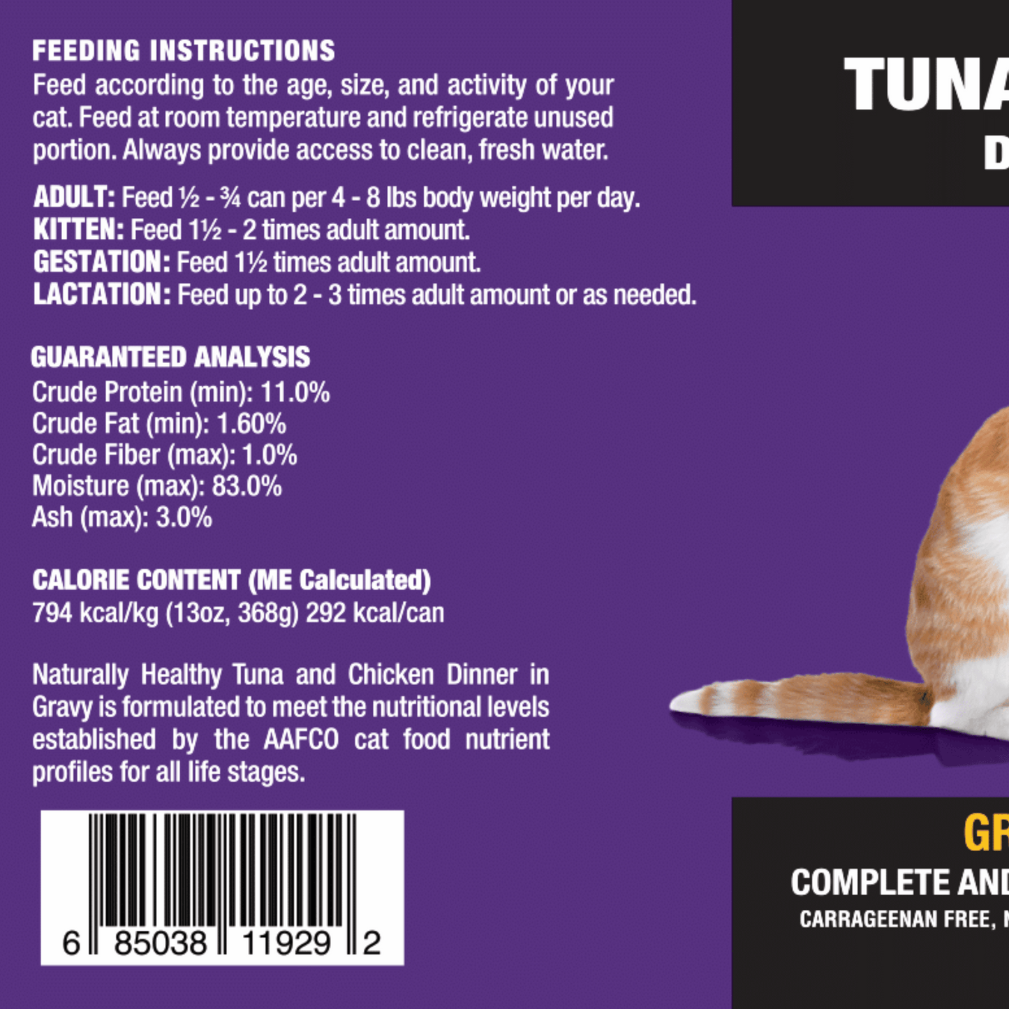 Naturally Healthy Grain Free Tuna & Chicken Dinner in Gravy / 13 oz