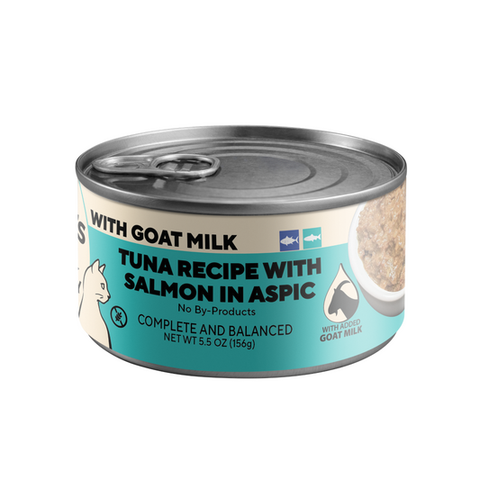 Dave's Naturally Healthy Tuna & Salmon in Aspic with Goat Milk / 5.5 oz