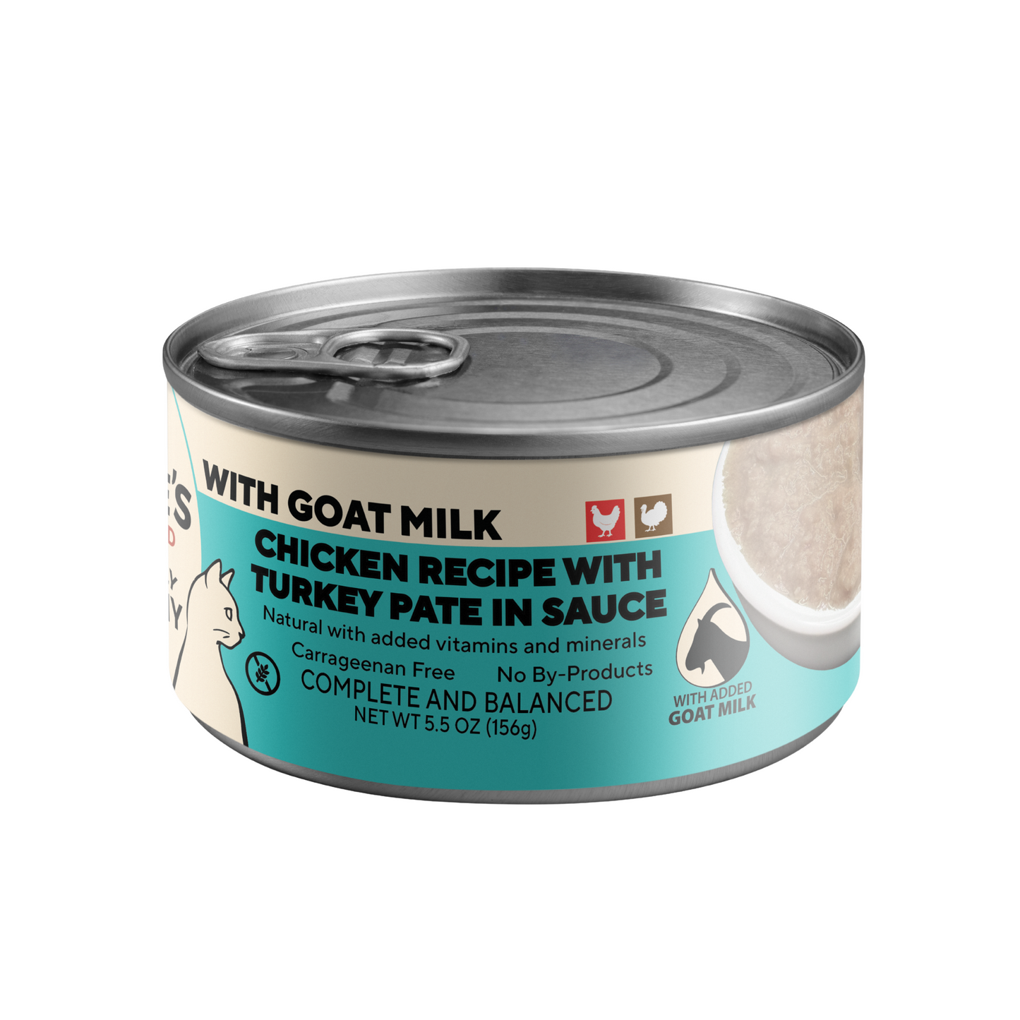 Dave's Naturally Healthy Chicken Recipe with Turkey Pate in Sauce with Goat Milk / 5.5 oz