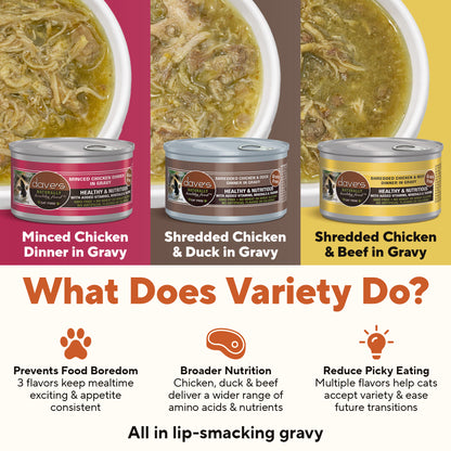 2.8 oz Cat Food Variety Pack - 12 Pack