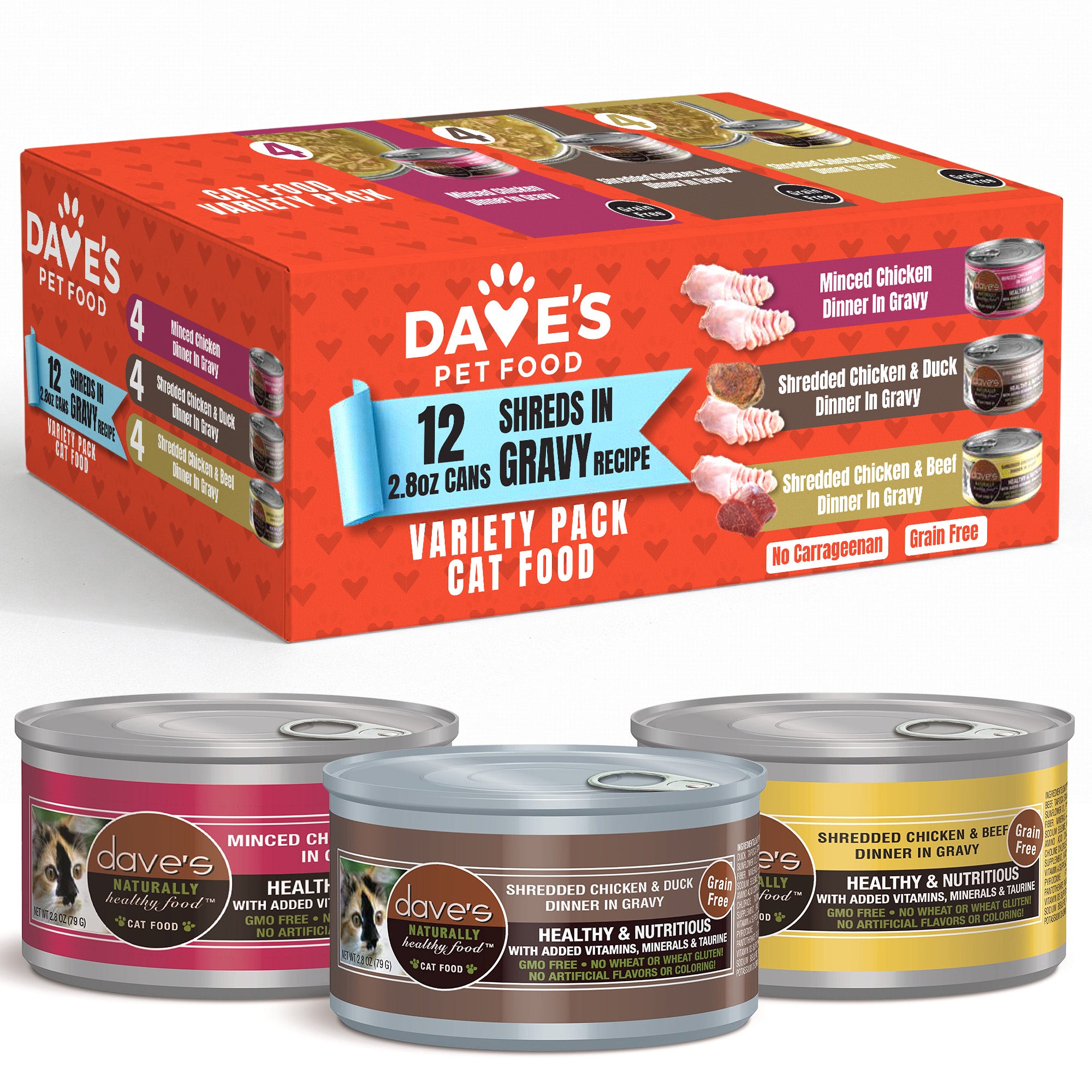 ドッグフード cary 2.8 oz Cat Food Variety Pack - 12 Pack – Dave's Pet Food