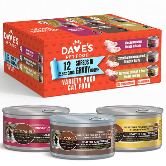 2.8 oz Cat Food Variety Pack - 12 Pack