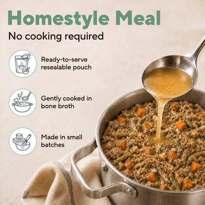 Dave's Beef & Chicken with Brown Rice, Goat Milk Pouch Recipe for Dogs / 10 Pack - 9 oz Pouches