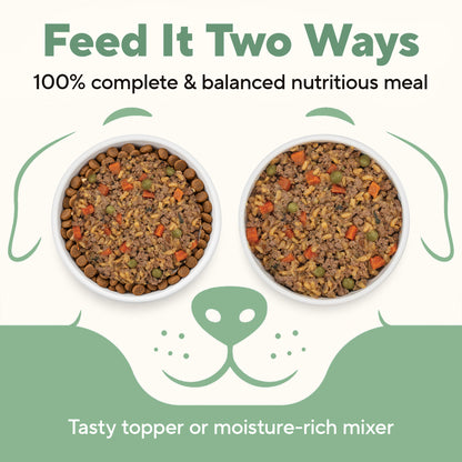 Dave's Beef & Chicken with Brown Rice, Goat Milk Pouch Recipe for Dogs / 10 Pack - 9 oz Pouches