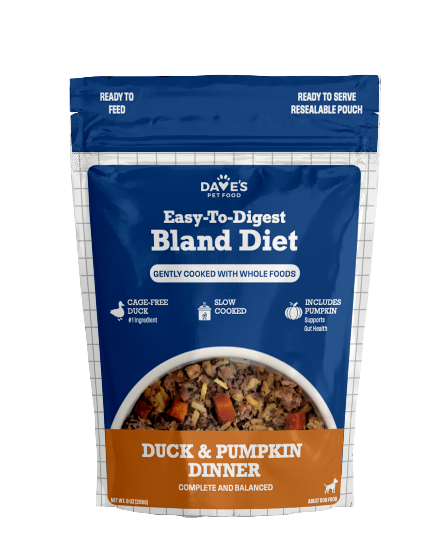 Dave's Bland Duck & Pumpkin Pouch Recipe for Dogs / 9 oz