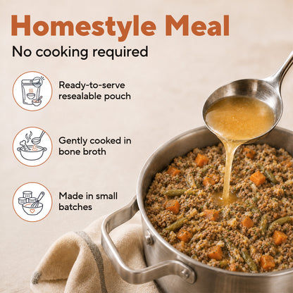 Dave's Chicken & Brown Rice, Goat Milk Pouch Recipe for Dogs / 10 Pack - 9 oz Pouches