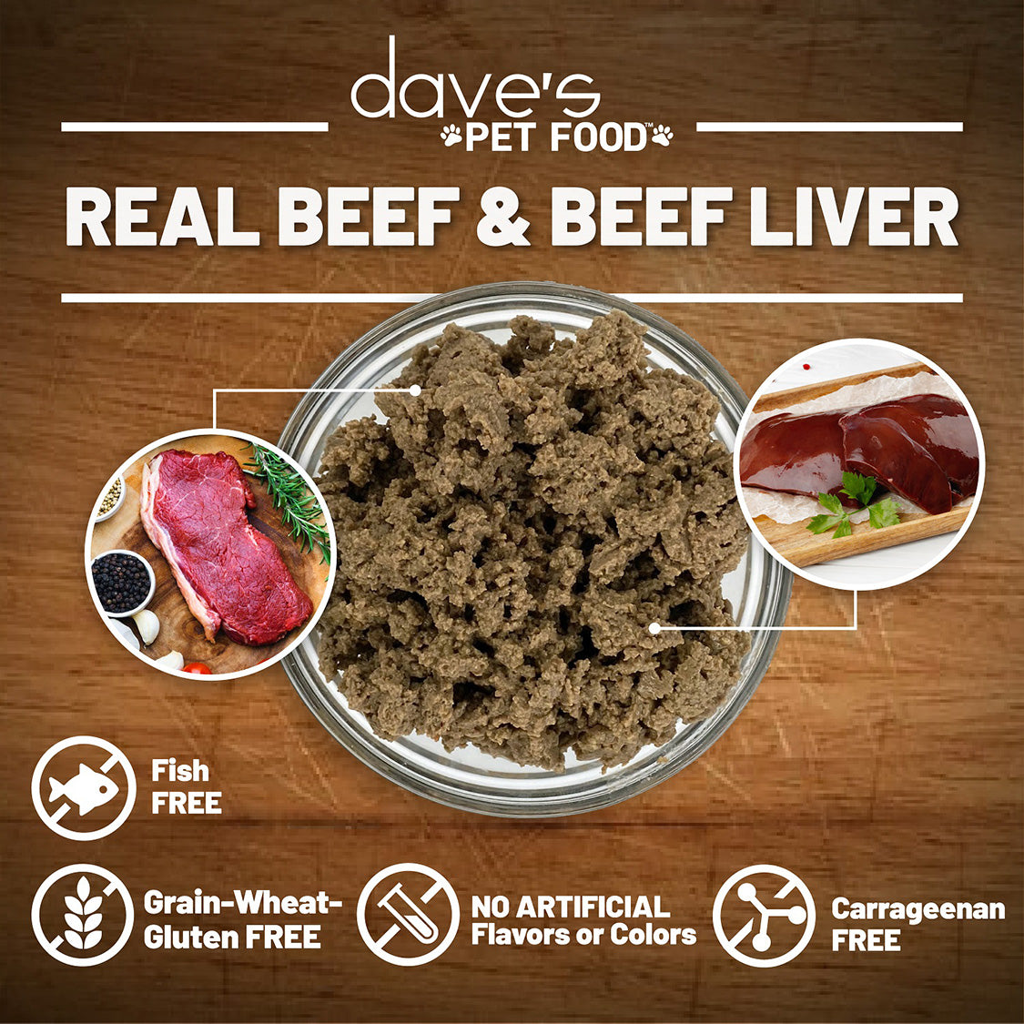Naturally Healthy 95% Beef & Beef Liver Paté / 5.5 oz – Dave's Pet Food