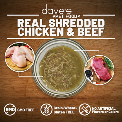 Shredded Chicken & Beef Dinner in Gravy / 2.8 oz