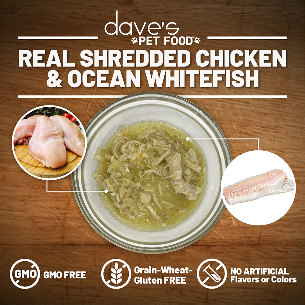 Shredded Chicken & Ocean Whitefish Dinner in Gravy / 2.8 oz