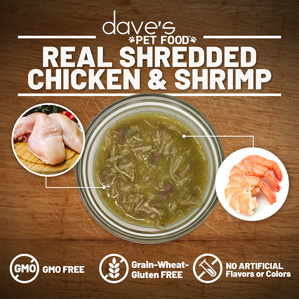 Shredded Chicken & Shrimp Dinner in Gravy / 2.8 oz