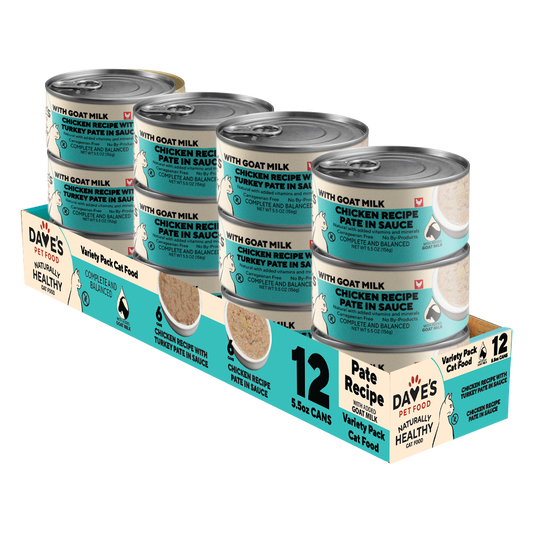 5.5 oz Goat's Milk Chicken Cat Food Variety Pack - 12 Pack