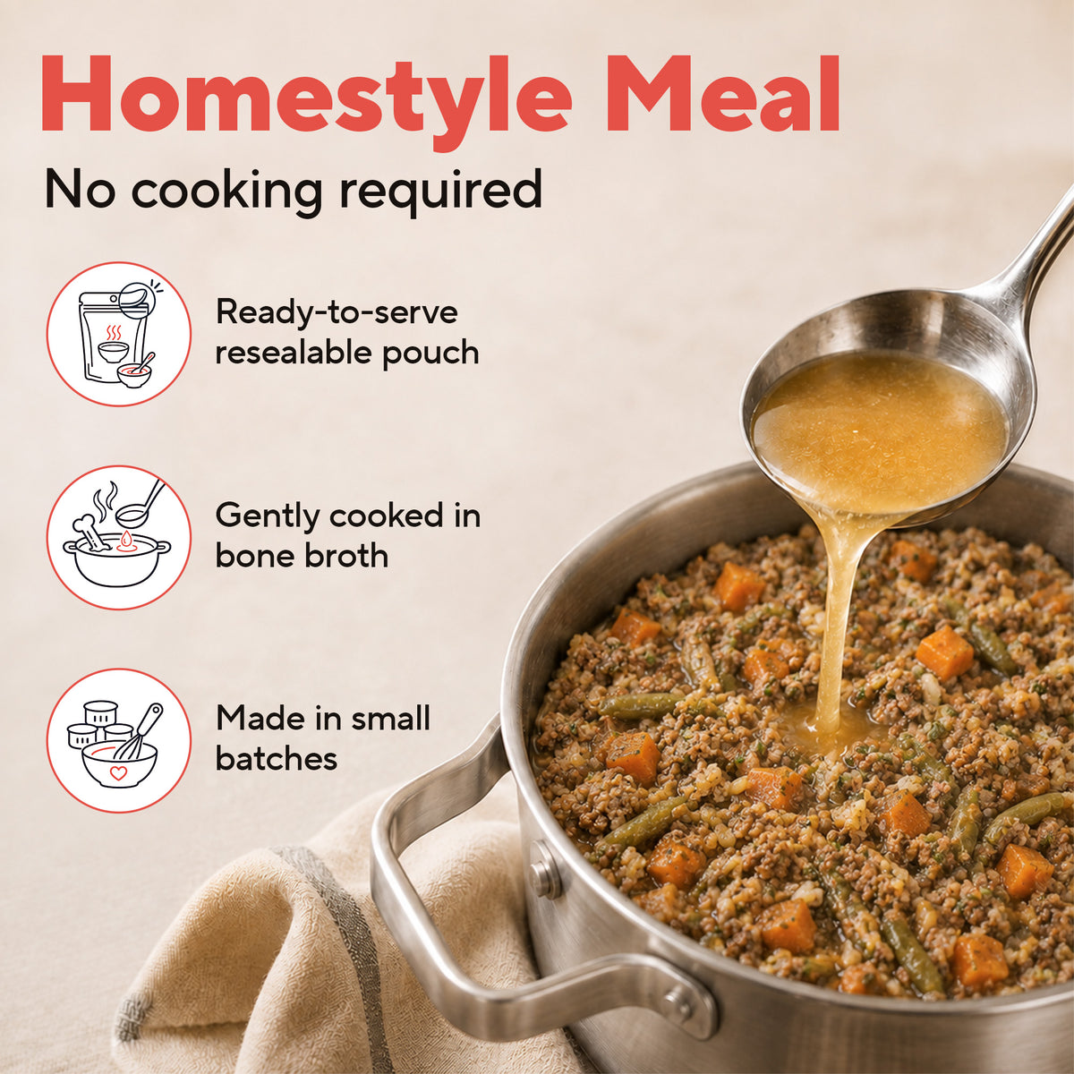 Dave's Chicken & Salmon with Brown Rice, Goat Milk Pouch Recipe for Dogs / 10 Pack - 9 oz Pouches