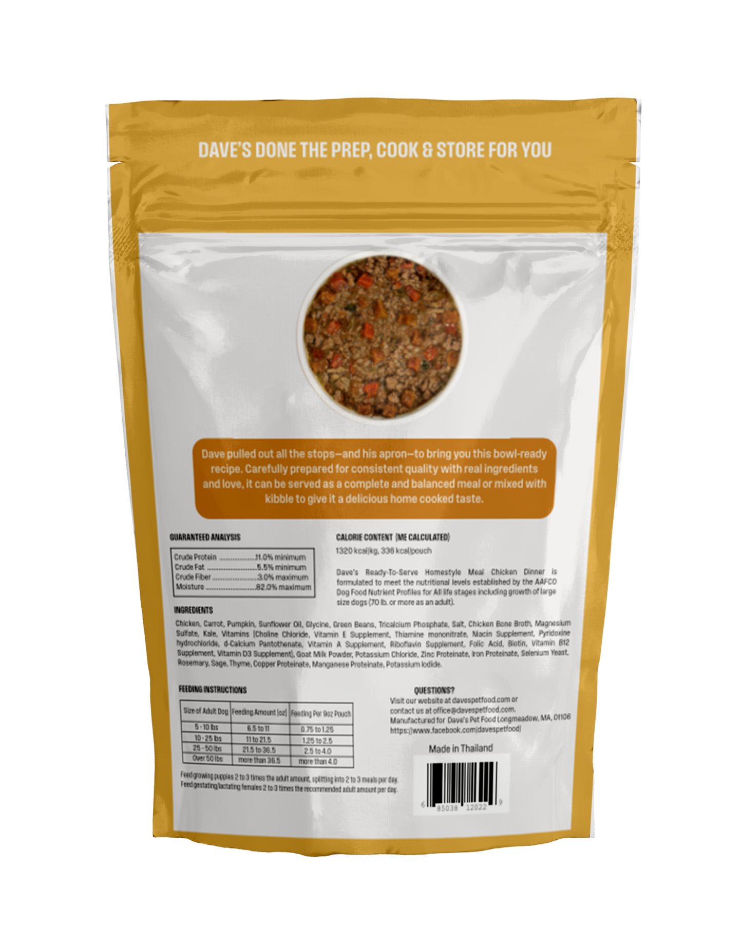 Dave's Grain-Free Variety Pack Pouches with Goat Milk for Dogs / 9 Pack - 9 oz Pouches