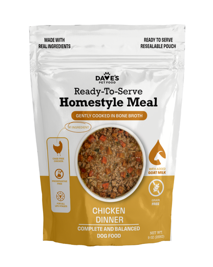 Dave's Grain-Free Variety Pack Pouches with Goat Milk for Dogs / 9 Pack - 9 oz Pouches