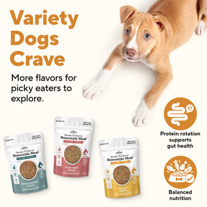 Dave's Grain-Free Variety Pack Pouches with Goat Milk for Dogs / 9 Pack - 9 oz Pouches