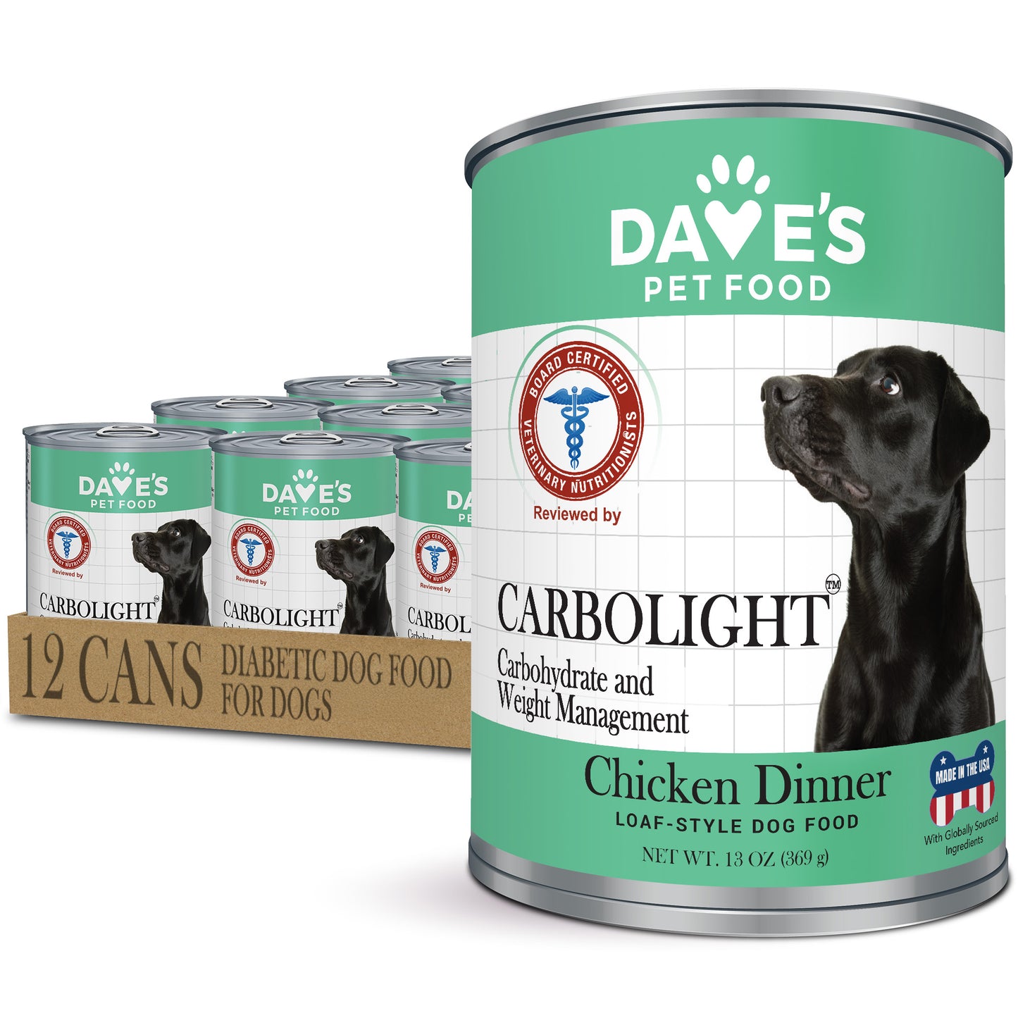 Dave's Pet Food Carbolight Carbohydrate & Weight Management for Dogs / 13 oz
