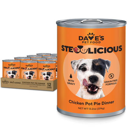 Dave's Stewlicious Chicken Pot Pie Dinner for Dogs / 13.2 oz