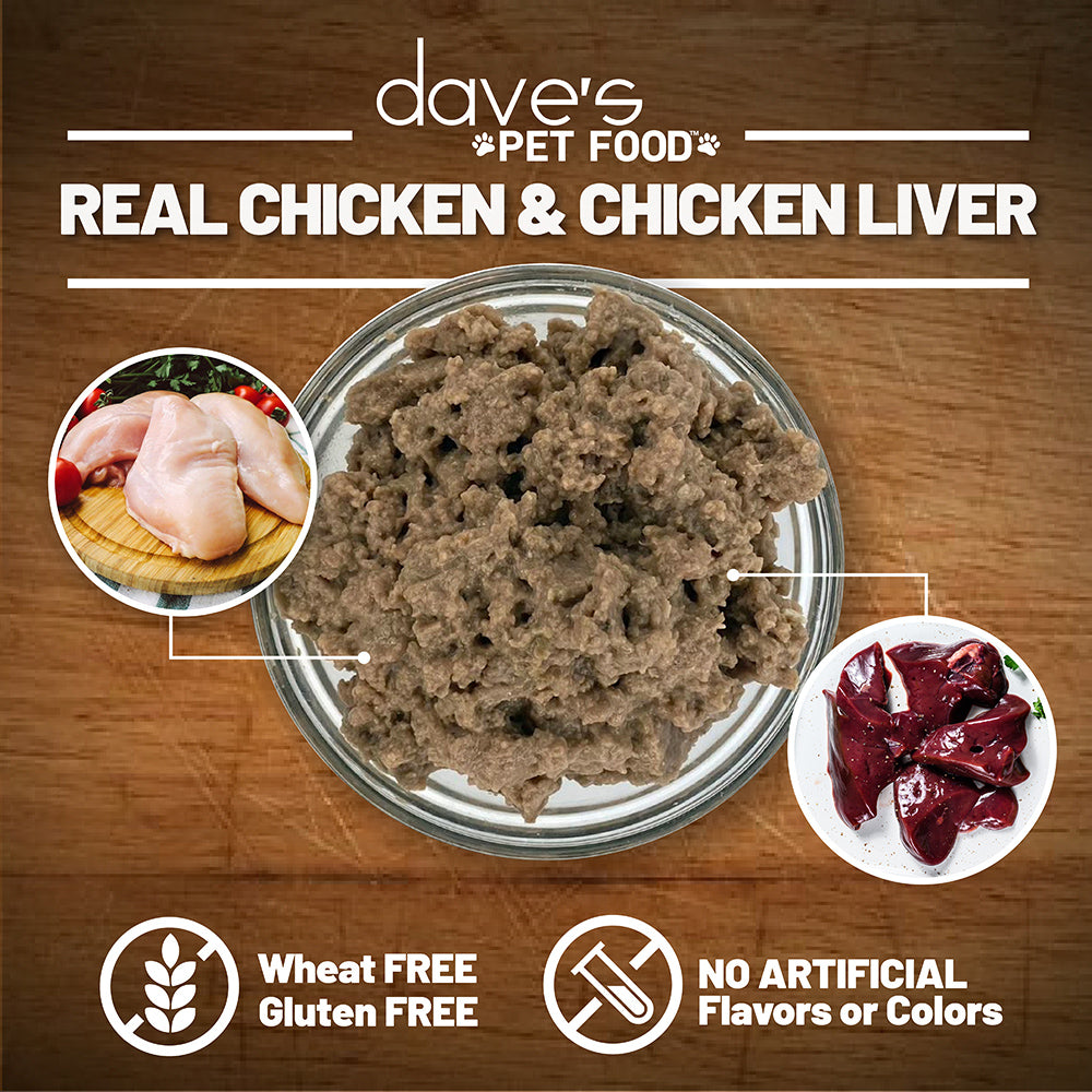 95% Premium Meats™ Chicken & Chicken Liver For Dogs / 12.5 oz – Dave's ...