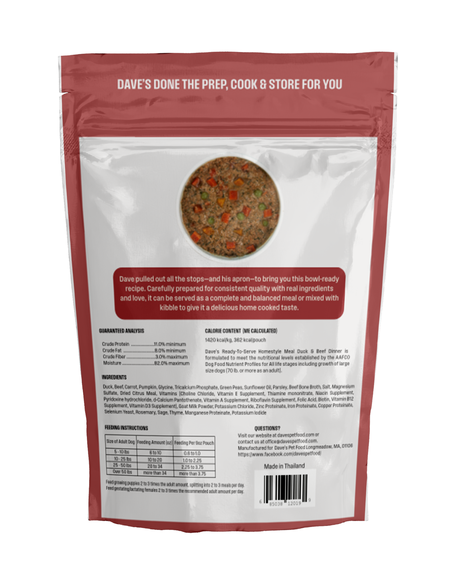 Dave's Grain-Free Variety Pack Pouches with Goat Milk for Dogs / 9 Pack - 9 oz Pouches