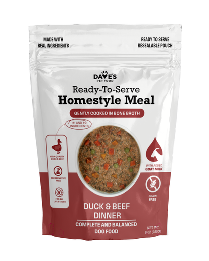 Dave's Grain-Free Variety Pack Pouches with Goat Milk for Dogs / 9 Pack - 9 oz Pouches