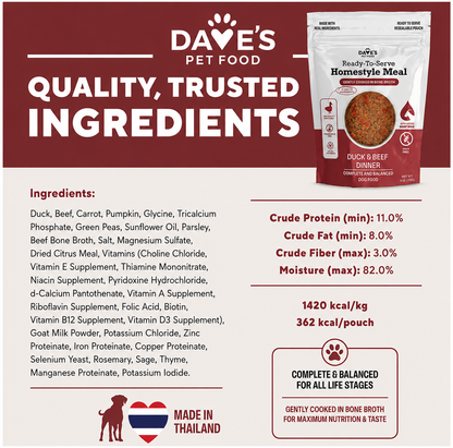 Dave's Grain-Free Variety Pack Pouches with Goat Milk for Dogs / 9 Pack - 9 oz Pouches