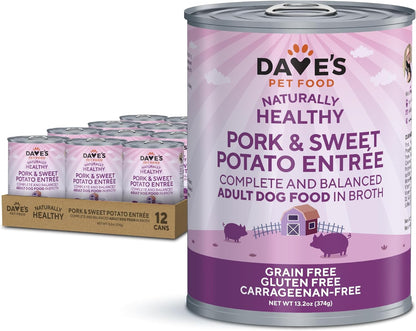 Dave's Pet Food Naturally Healthy Pork & Sweet Potato Entrée Wet Dog Food