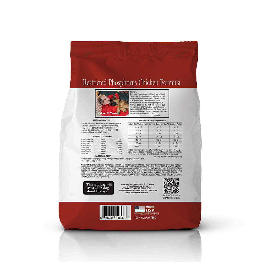 Dave's low phosphorus outlet dog food