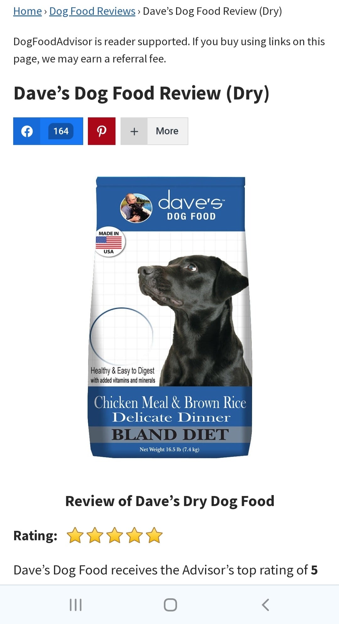 Restricted Diet Chicken Meal Brown Rice Delicate Dinner Dave s