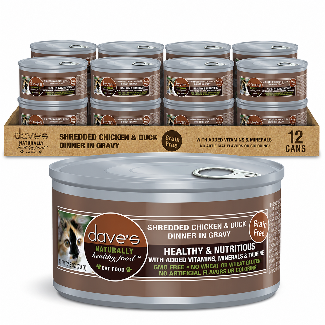 Shredded Chicken & Duck Dinner in Gravy / 2.8 oz