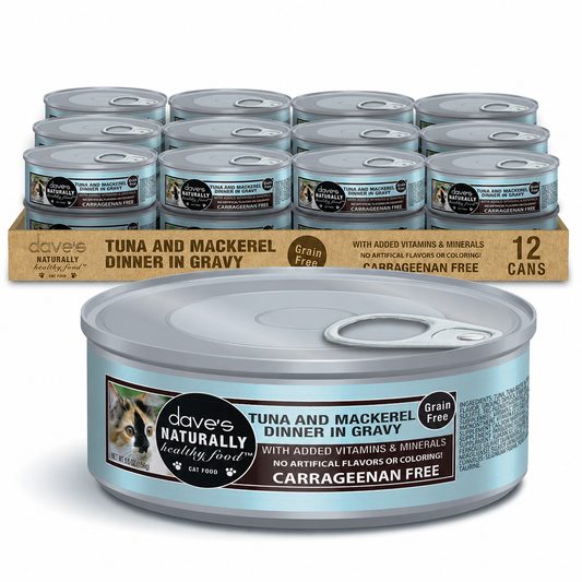 Naturally Healthy Grain Free Grilled Tuna & Mackerel Dinner In Gravy / 5.5 oz