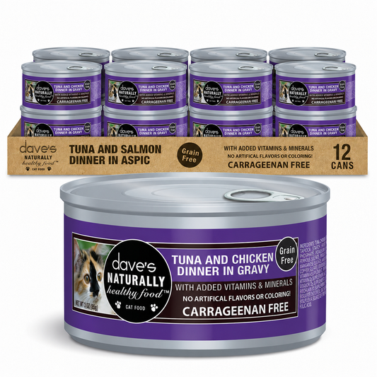 Naturally Healthy Grain Free Tuna & Chicken Dinner in Gravy / 3 oz