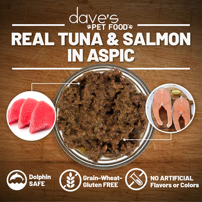 Naturally Healthy Grain Free Tuna & Salmon Dinner in Aspic / 3 oz