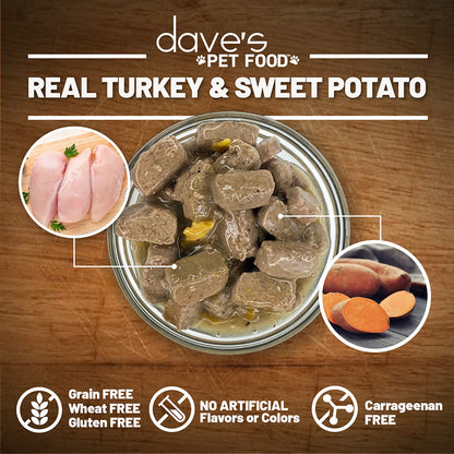 Grain Free Turkey & Sweet Potato Cuts in Gravy For Dogs / 13.2 oz