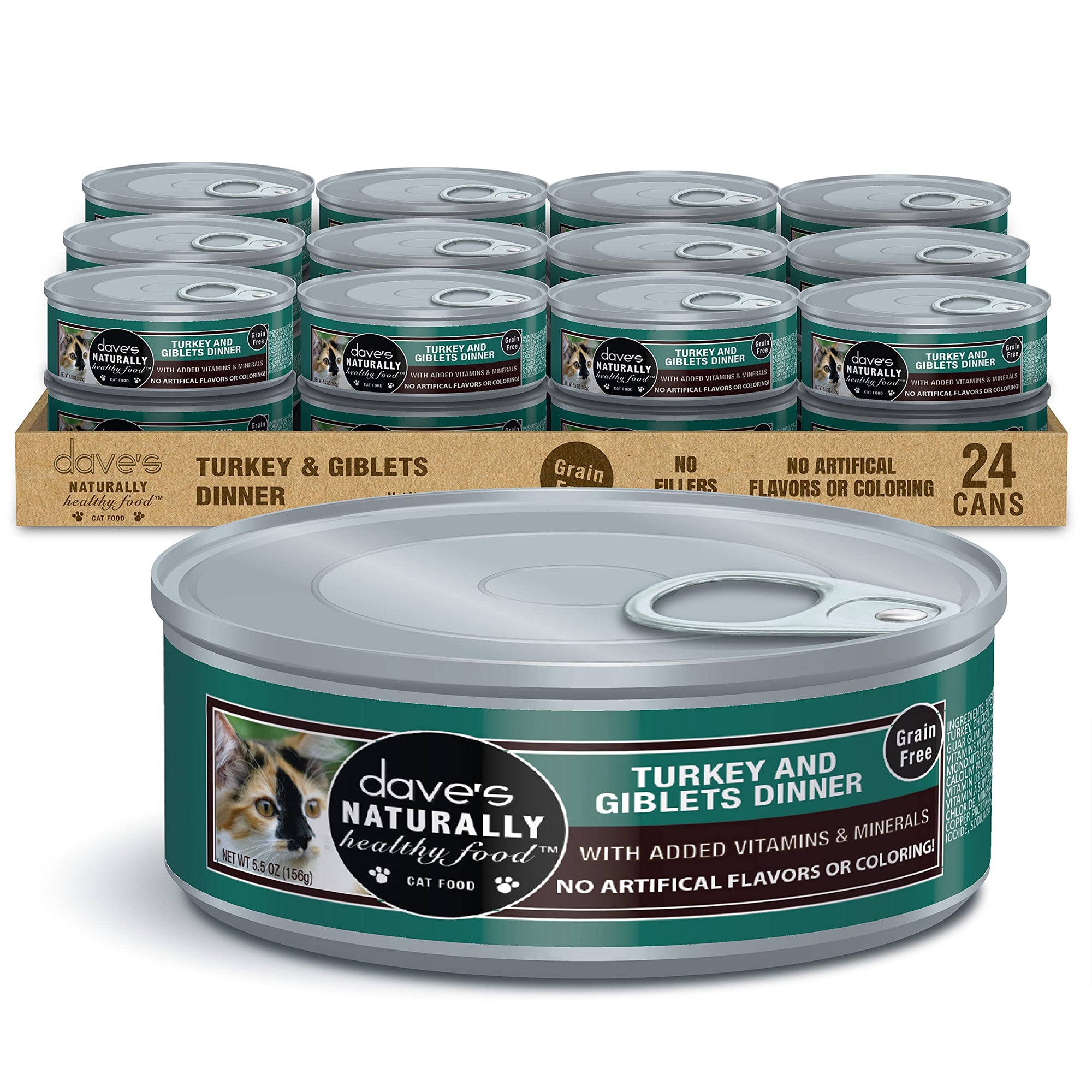 Naturally Healthy Grain Free Turkey & Giblets Dinner / 5.5 oz
